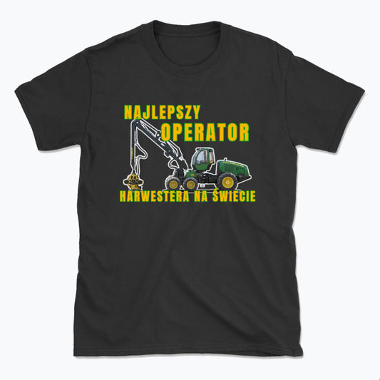 Koszulka męska NAJLEPSZY OPERATOR HARWESTERA NA ŚWIECIE
